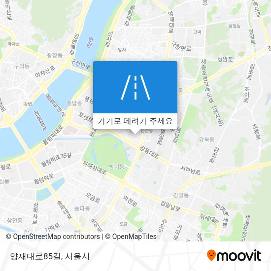 양재대로85길 지도