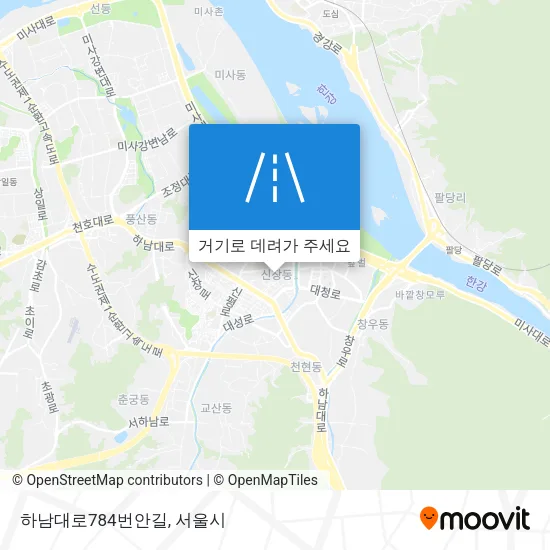 하남대로784번안길 지도