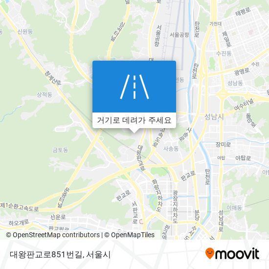 대왕판교로851번길 지도