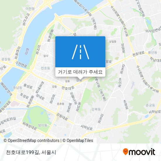 천호대로199길 지도