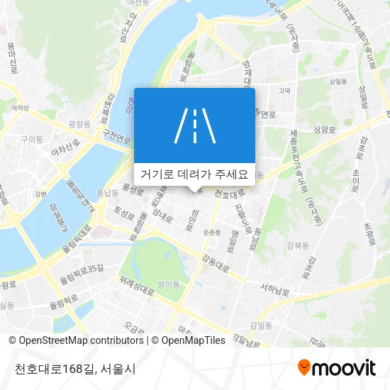 천호대로168길 지도