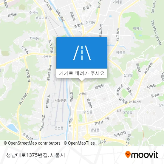 성남대로1375번길 지도