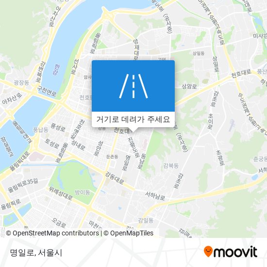 명일로 지도