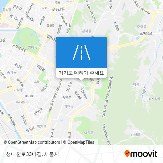 성내천로33나길 지도