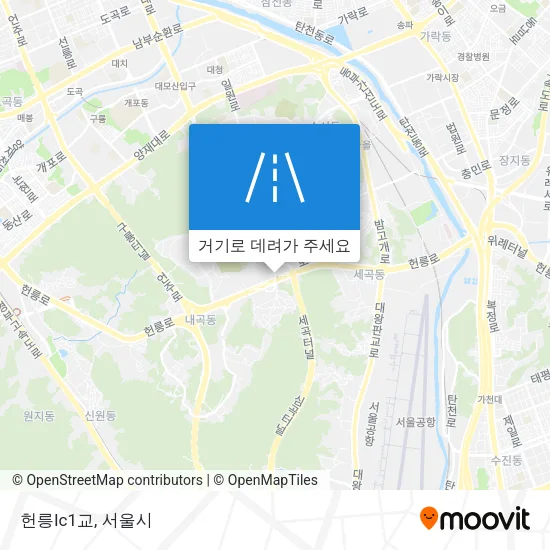 헌릉Ic1교 지도