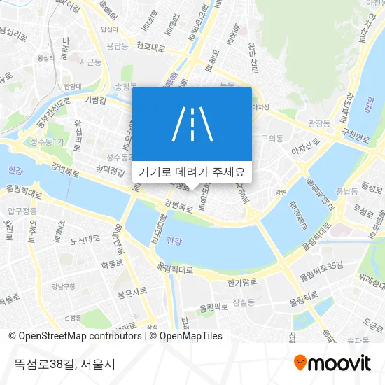 뚝섬로38길 지도