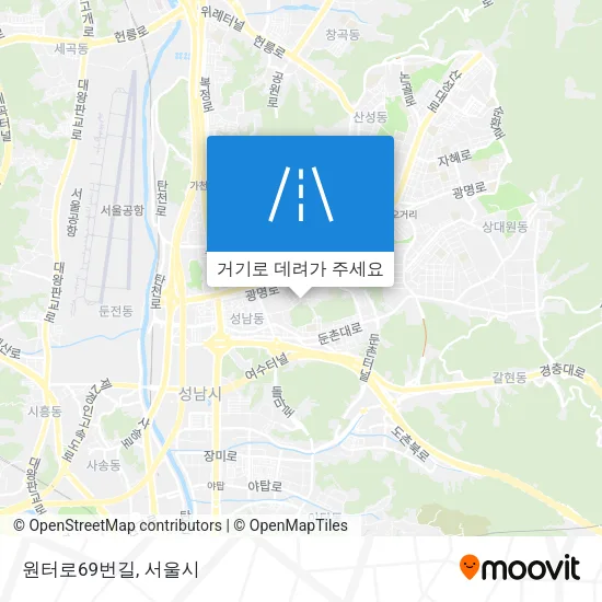 원터로69번길 지도