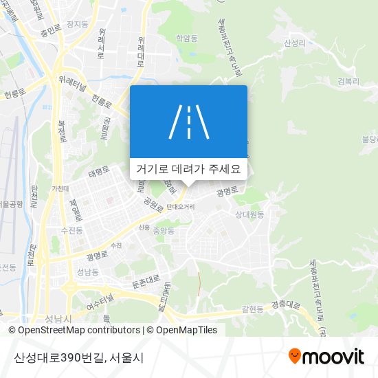 산성대로390번길 지도