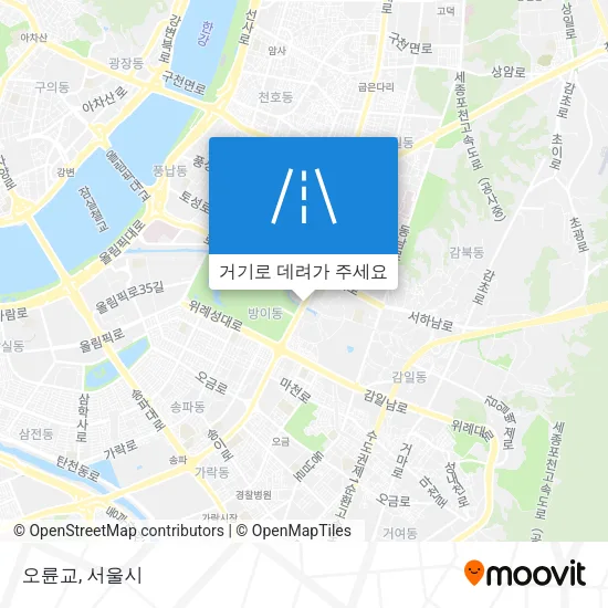 오륜교 지도