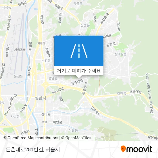 둔촌대로281번길 지도