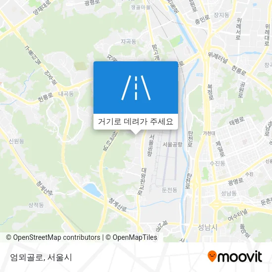 엄뫼골로 지도