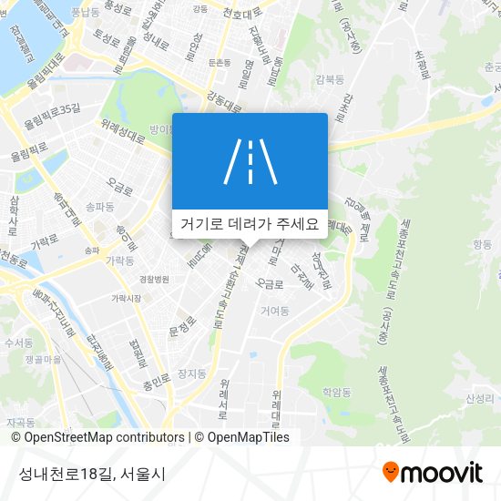 성내천로18길 지도