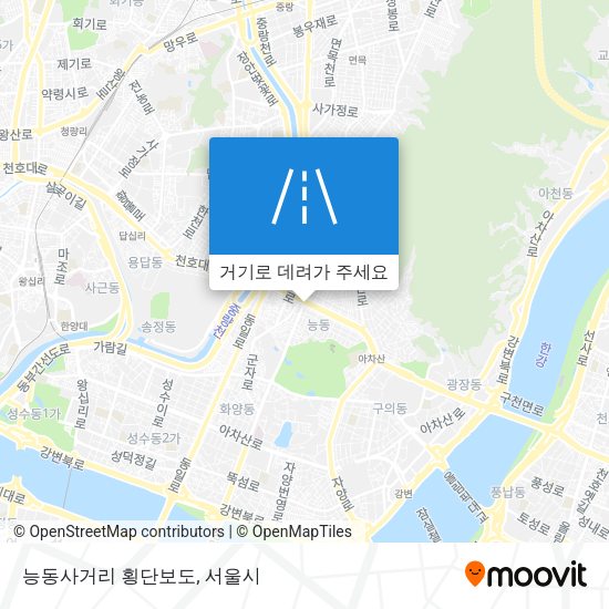 능동사거리 횡단보도 지도