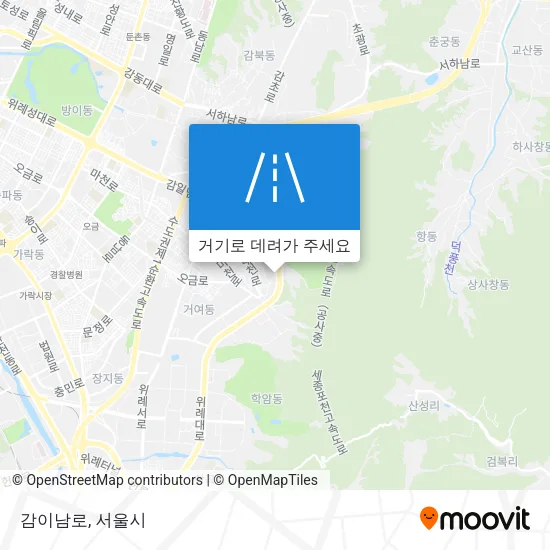 감이남로 지도