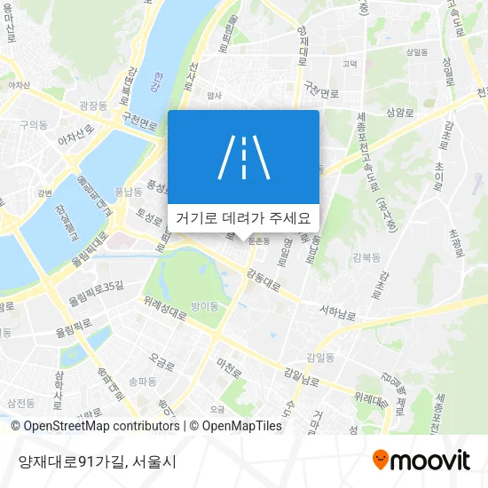 양재대로91가길 지도