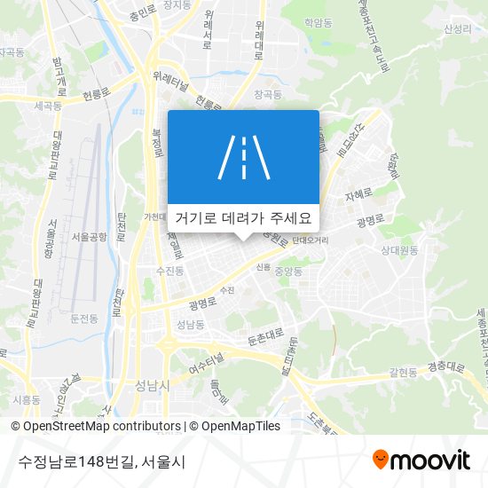 수정남로148번길 지도