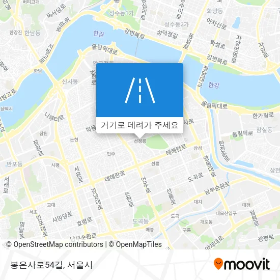 봉은사로54길 지도