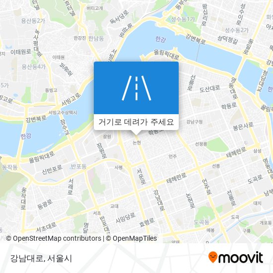 강남대로 지도