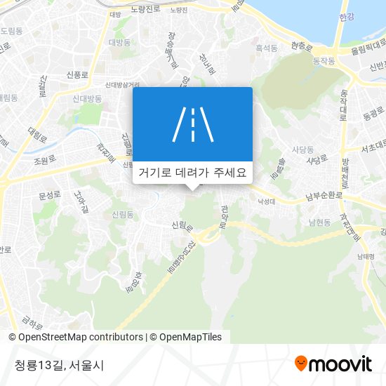 청룡13길 지도