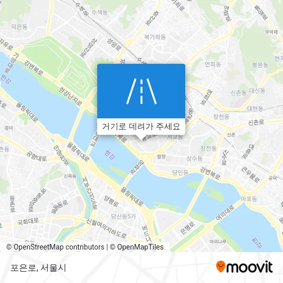 포은로 지도