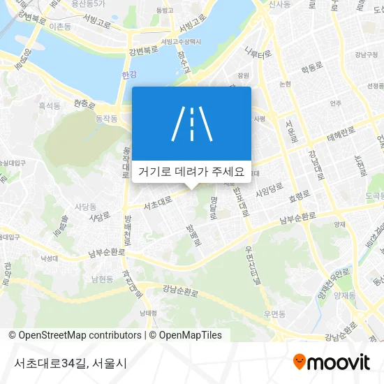 서초대로34길 지도