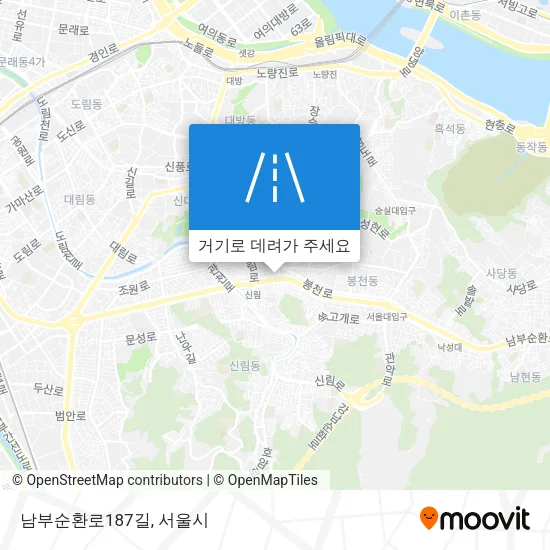 남부순환로187길 지도