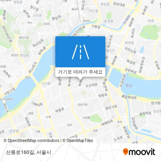 선릉로160길 지도