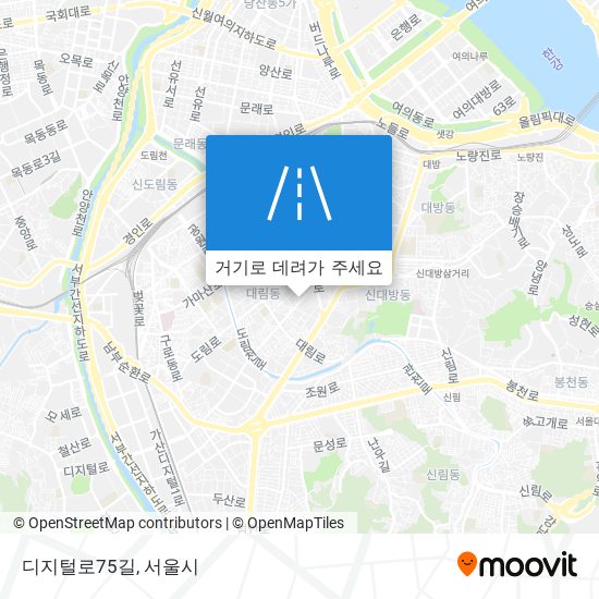 디지털로75길 지도