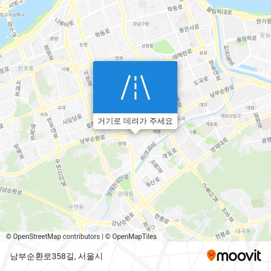 남부순환로358길 지도
