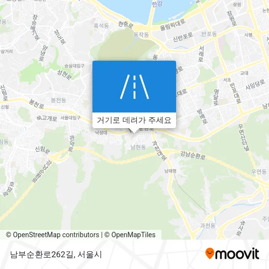 남부순환로262길 지도