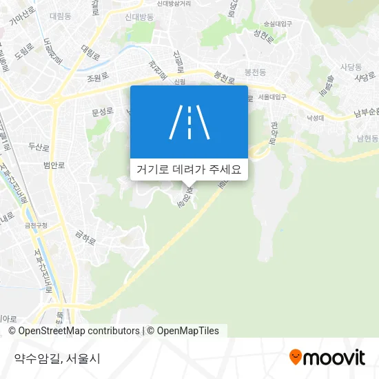 약수암길 지도