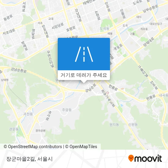장군마을2길 지도