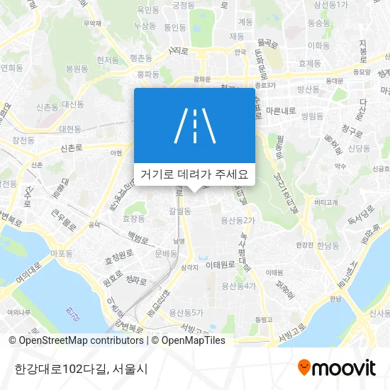 한강대로102다길 지도