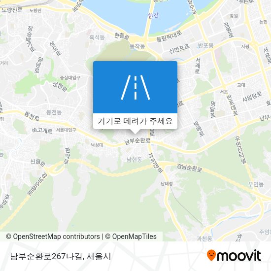 남부순환로267나길 지도