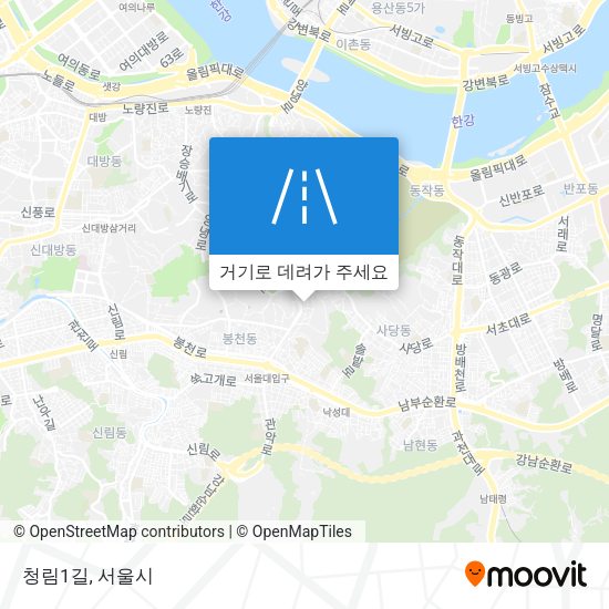청림1길 지도