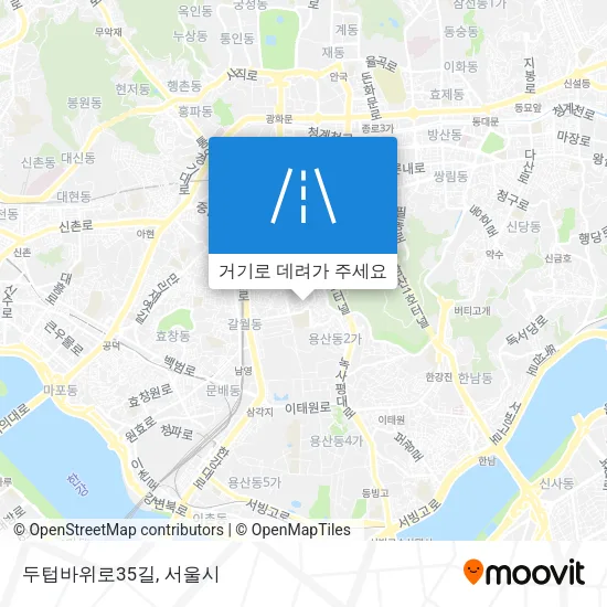 두텁바위로35길 지도