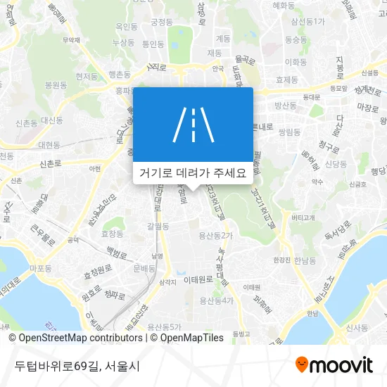 두텁바위로69길 지도