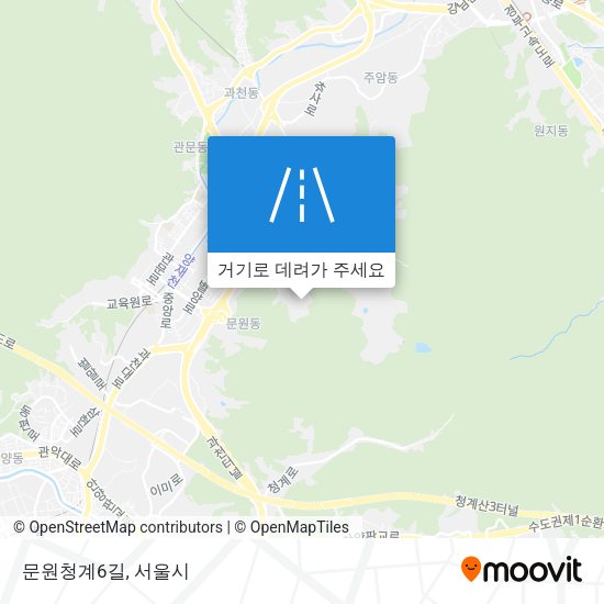 문원청계6길 지도