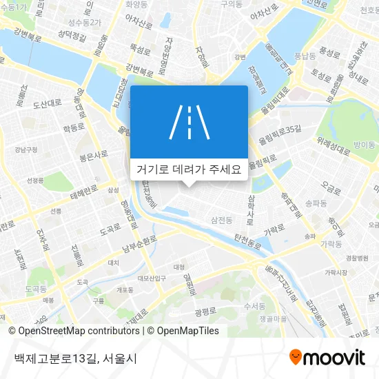 백제고분로13길 지도