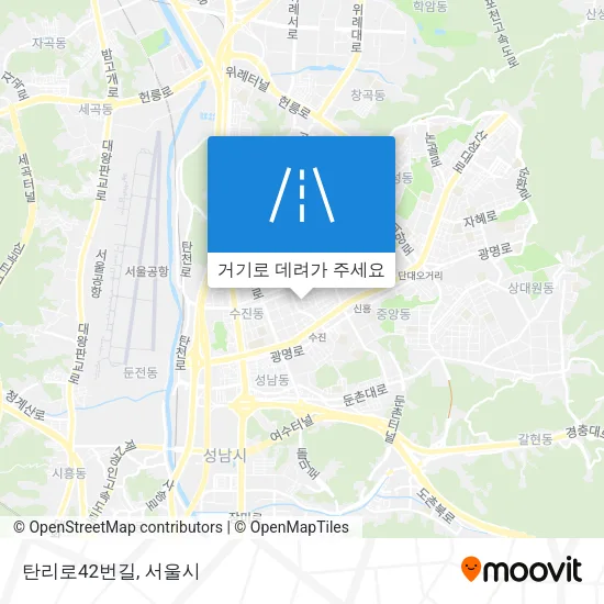 탄리로42번길 지도