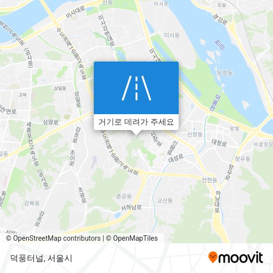 덕풍터널 지도