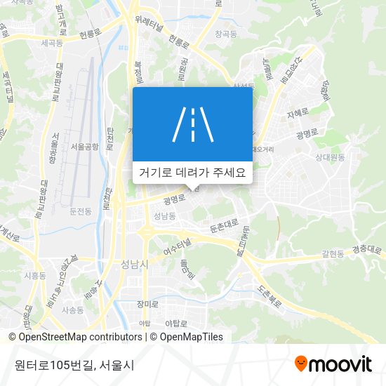 원터로105번길 지도