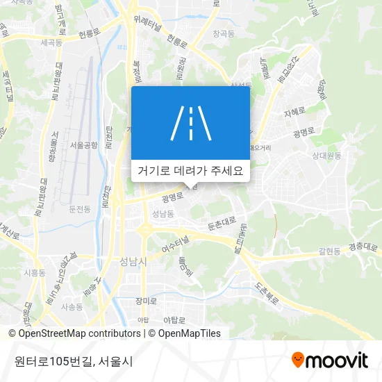 원터로105번길 지도