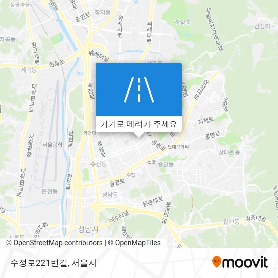 수정로221번길 지도