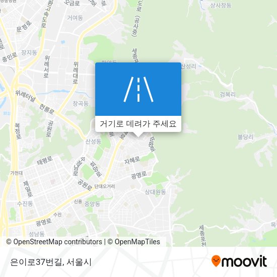은이로37번길 지도