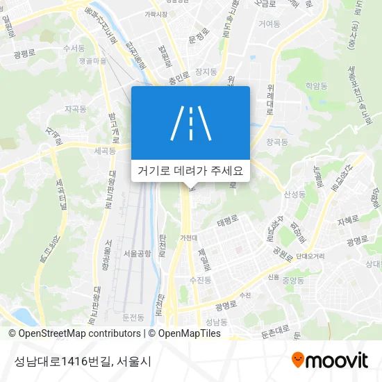 성남대로1416번길 지도