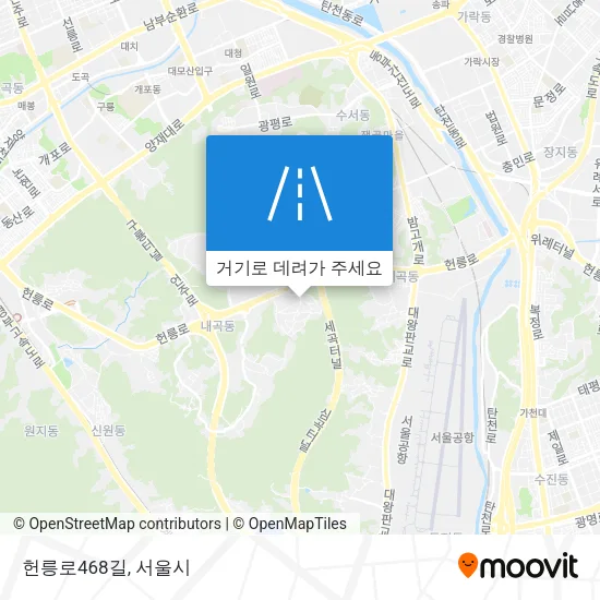 헌릉로468길 지도