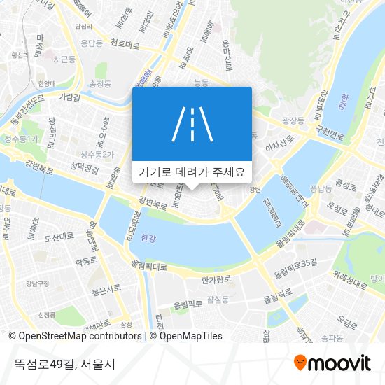 뚝섬로49길 지도