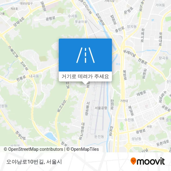 오야남로10번길 지도