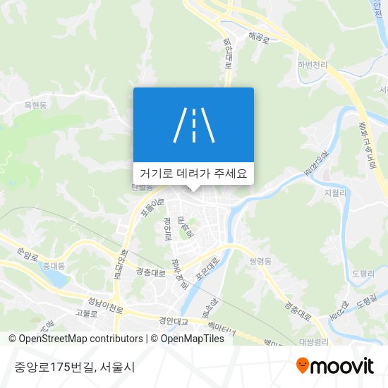 중앙로175번길 지도